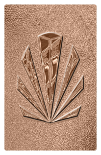 DF35T 602 BZ SH BZ Bronze Sunburst Shimmer Bronze Background